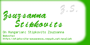 zsuzsanna stipkovits business card